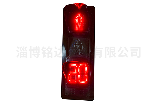 Pedestrian plus countdown signal light (303)